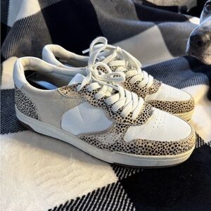 Madewell Court Sneakers in Spotted Calf Hair - Women's Size 10